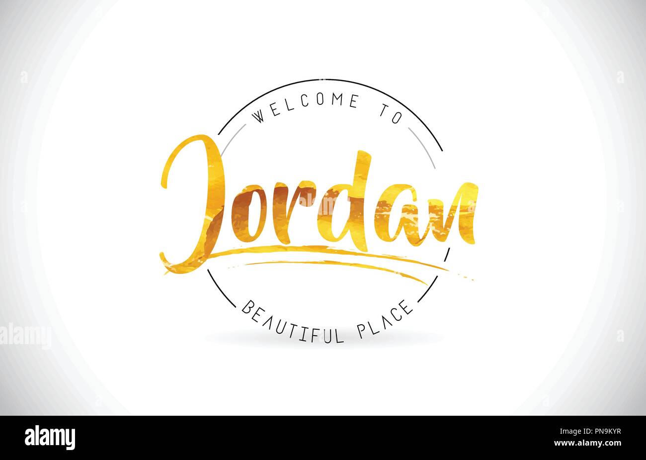 Jordan i just love word text with handwritten Vector Image