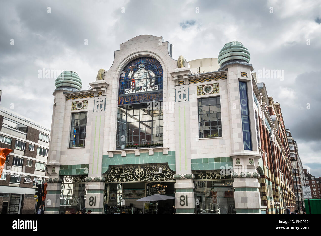 Claude Bosi at Bibendum, Michelin House, Fulham Road, London, SW3, U.K. Stock Photo