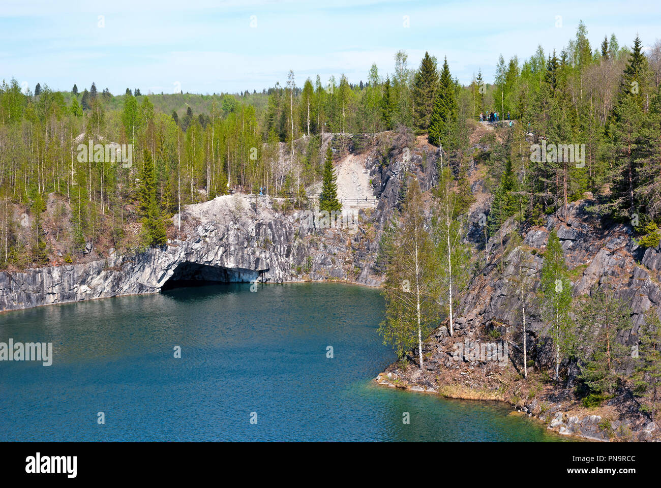 Quarry marble Ruskeala. Mountain Park Ruskeala. Marble quarry, Karelia Quarry marble Ruskeala. Mountain Park Ruskeala. Marble quarry, Karelia