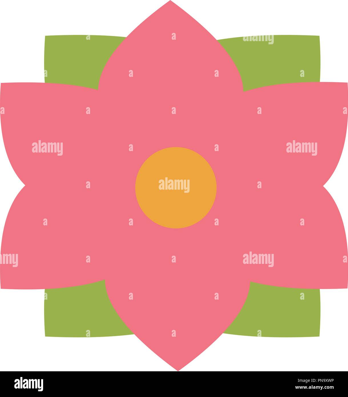 Beautiful flower isolated Stock Vector Image & Art - Alamy