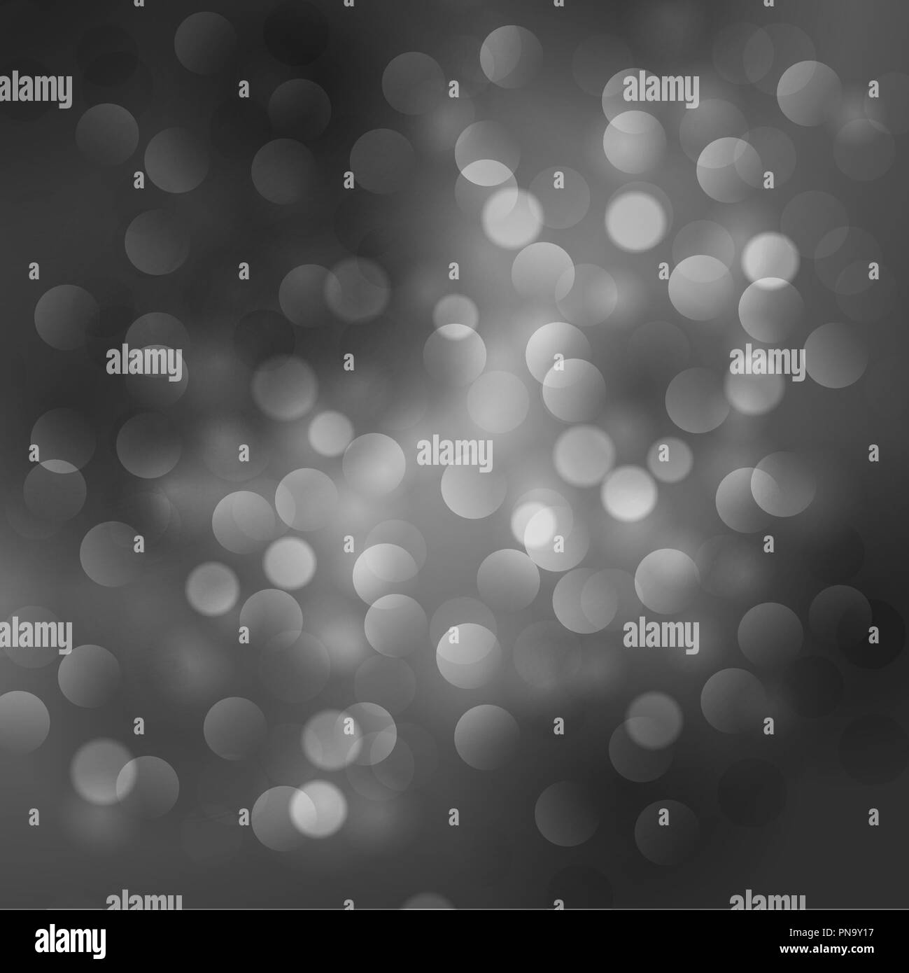 Christmas abstract black background with bokeh light Stock Vector