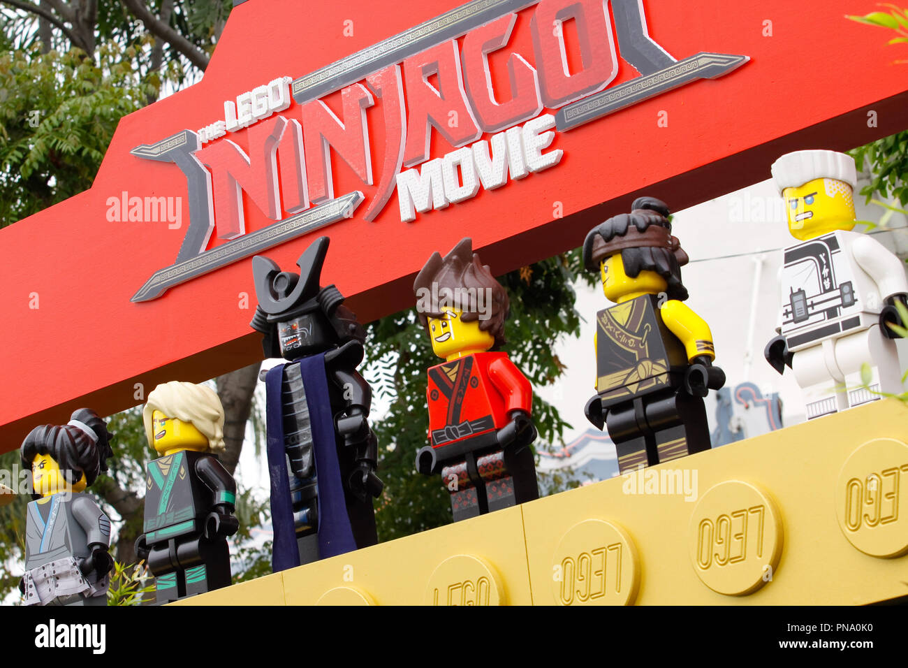 Atmosphere at the World Premiere of Warner Bros' "The Lego Ninjago Movie"  held at the Regency Village Theater in Westwood, CA, September 16, 2017.  Photo by Joseph Martinez / PictureLux Stock Photo - Alamy