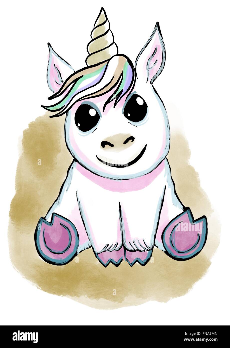 cute baby unicorn Stock Photo - Alamy