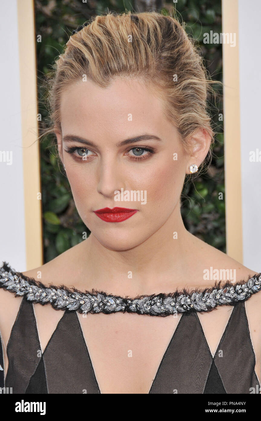Riley Keough at the 74th Annual Golden Globe Awards held at The Beverly