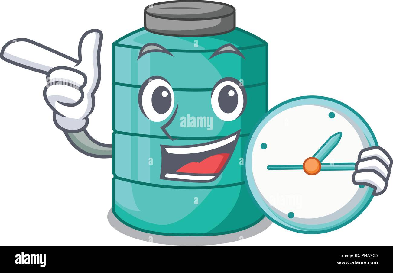 With clock plastic cartoon water tank in the outdoor Stock Vector Image & Art - Alamy With clock plastic cartoon water tank in the outdoor Stock Vector Image & Art - Alamy