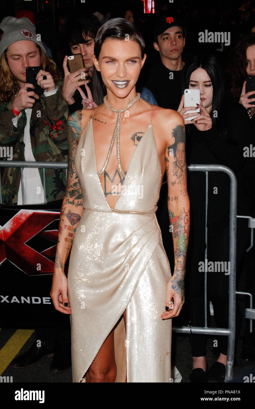 Ruby Rose at the Premiere of Paramount Pictures' "xXx: Return Of Xander Cage" held at the TCL