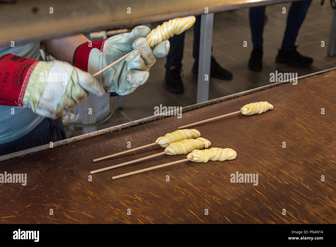 candy factory Bolcher, Møn Stock Photo