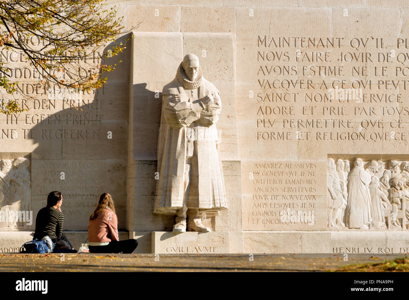 The Reformation Wall in bastions park in Geneva, Switzerland Stock Photo -  Alamy