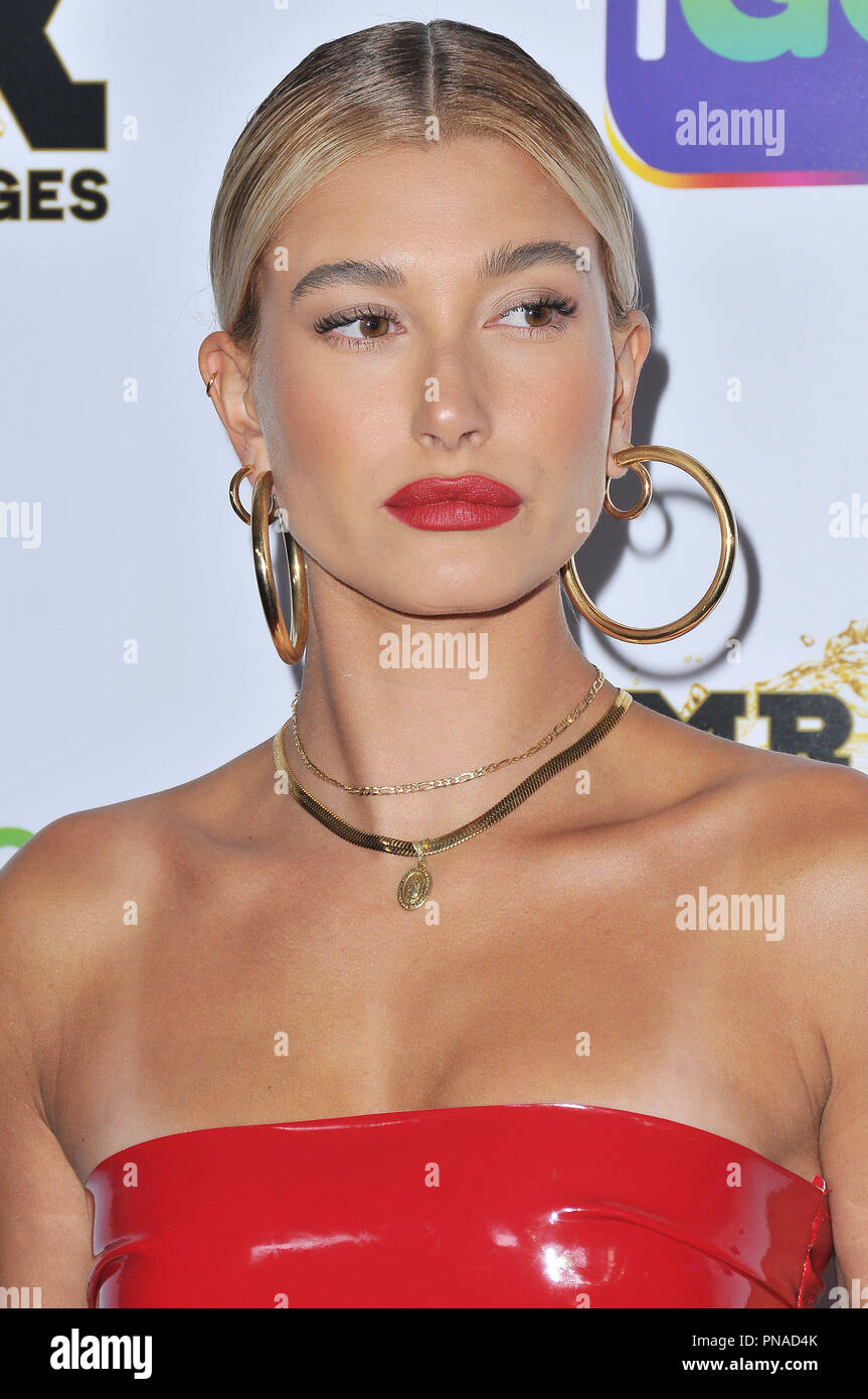 Hailey Baldwin at the iGO.Live Launch Event held at the Beverly
