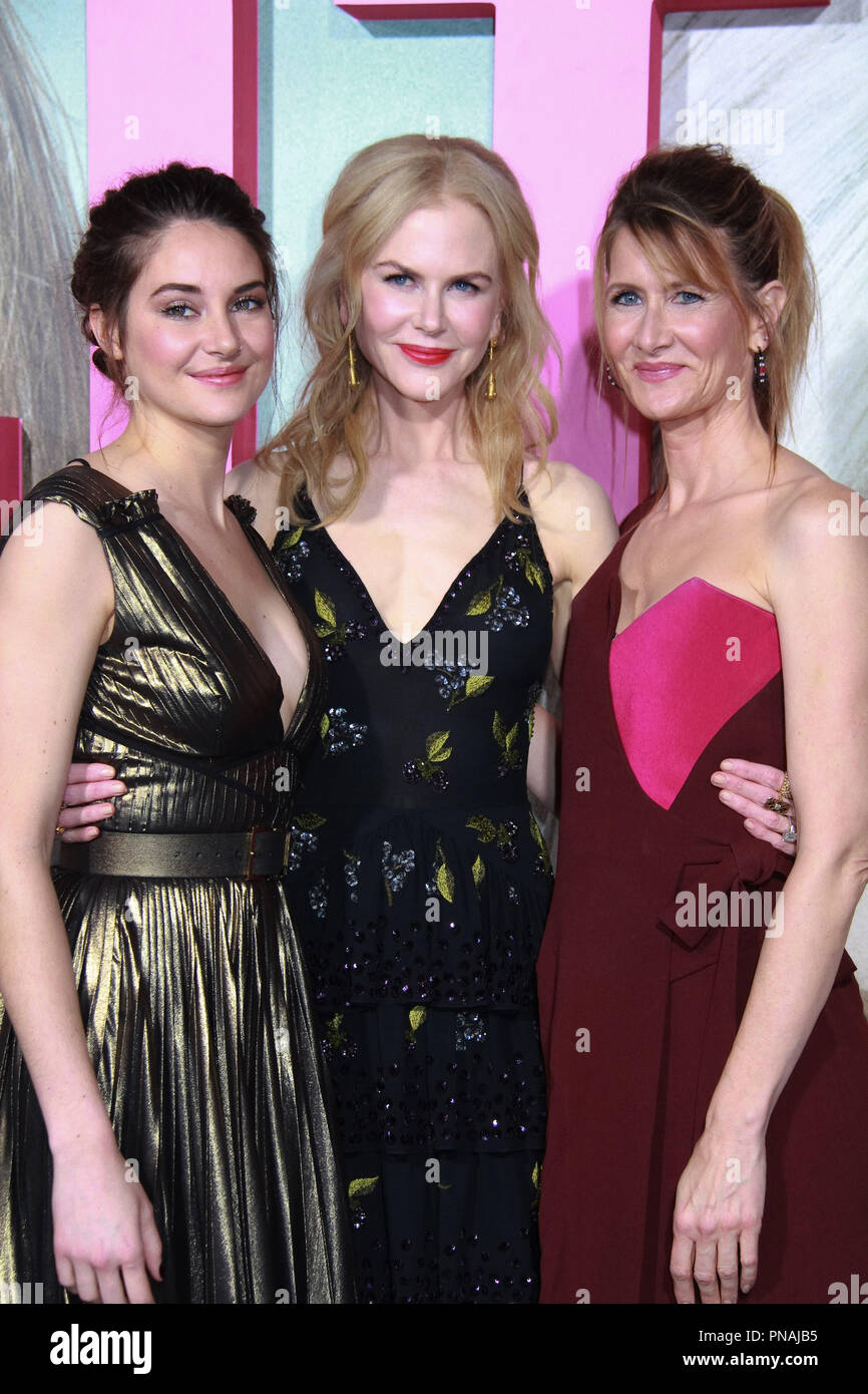 Shailene Woodley, Nicole Kidman, Laura Dern 02/07/2017 The Los Angeles  Premiere for HBO Limited Series Big Little Lies held at the TCL Chinese  Theater in Los Angeles, CA Photo by Izumi Hasegawa /