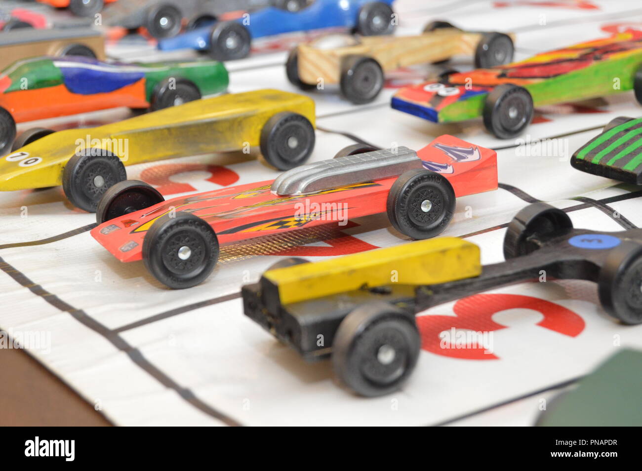 Pinewood Derby Cars Stock Photo - Alamy