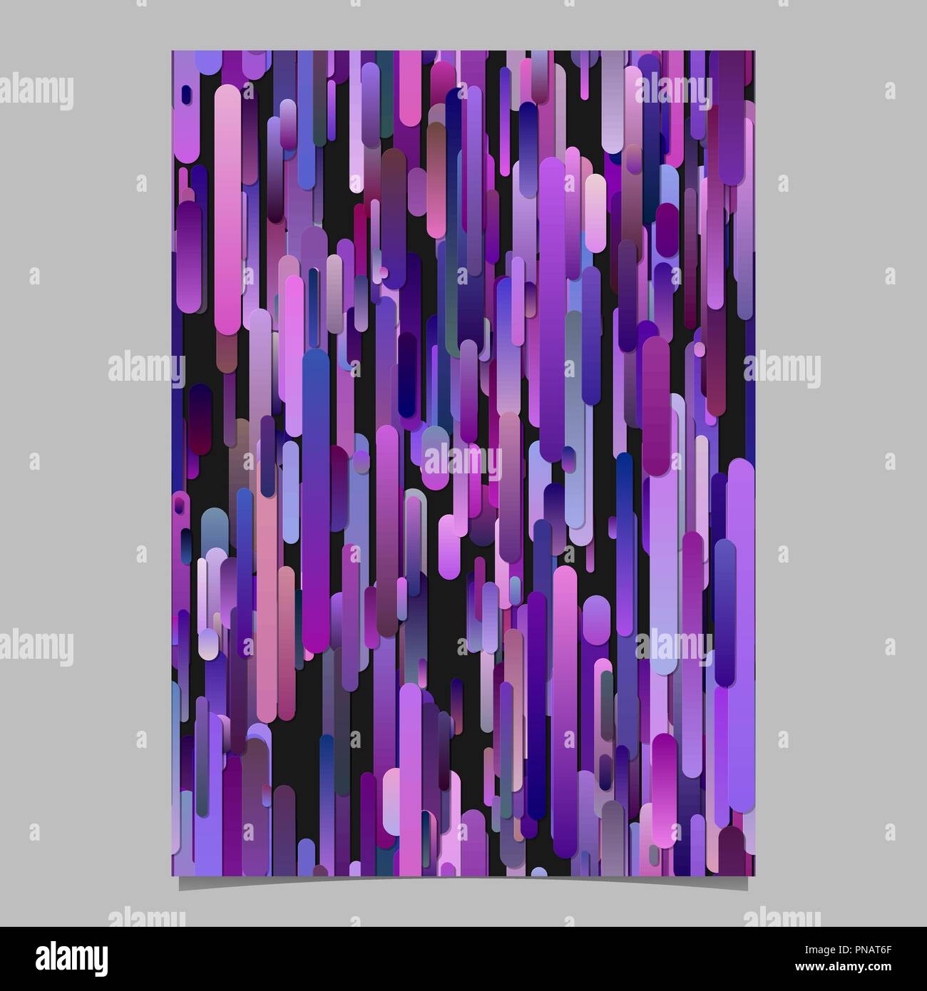 Purple abstract modern gradient vertical stripe pattern brochure background Stock Vector