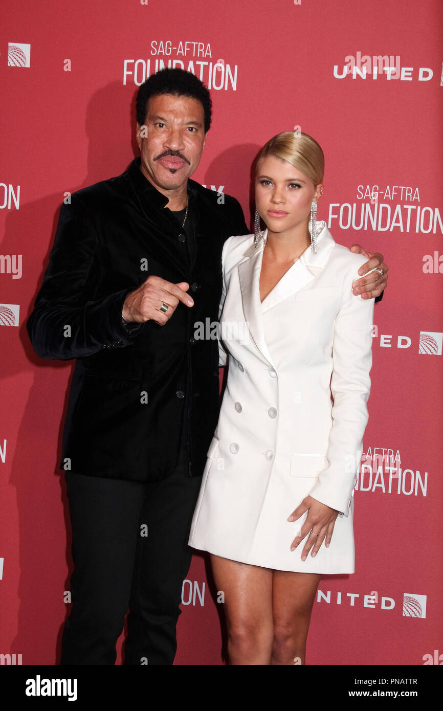 Lionel Richie, Sofia Richie 11/09/2017 SAG-AFTRA Foundation's Patron of