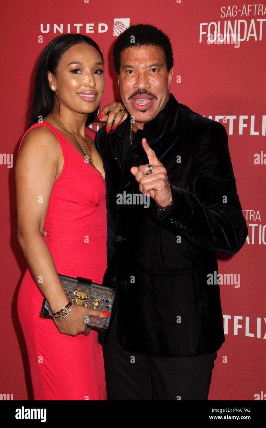 Lisa Parigi, Lionel Richie 11/09/2017 SAG-AFTRA Foundation's Patron of