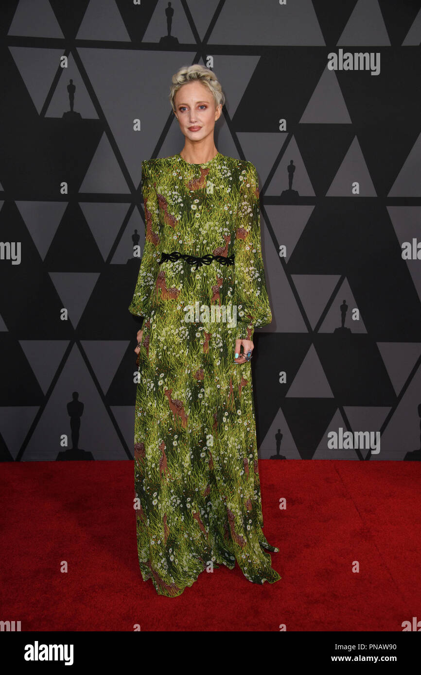 Andrea Riseborough attends the Academy’s 2017 Annual Governors Awards