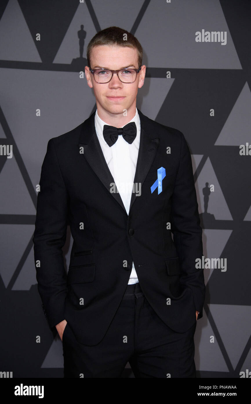 Wil Poulter attends the Academy’s 2017 Annual Governors Awards in The Ray Dolby Ballroom at Hollywood & Highland Center® in Hollywood, CA, on Saturday, November 11, 2017.  File Reference # 33474 122THA  For Editorial Use Only -  All Rights Reserved Stock Photo