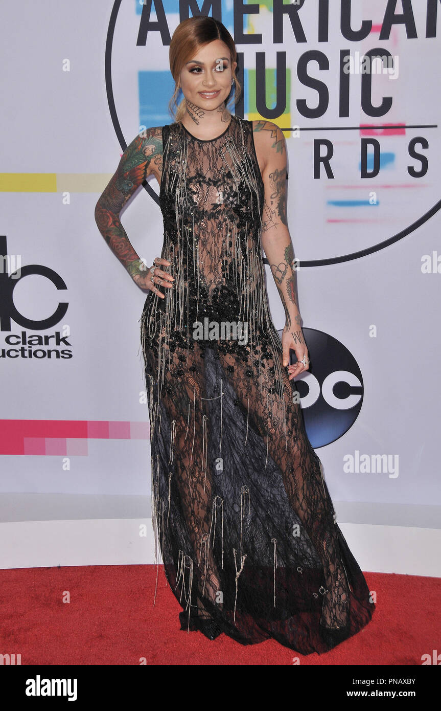 Kehlani at the 2017 American Music Awards held at the Microsoft Theater in Los Angeles, CA on Sunday, November 19, 2017. Photo by PRPP/PictureLux   File Reference # 33481 059PRPP01  For Editorial Use Only -  All Rights Reserved Stock Photo