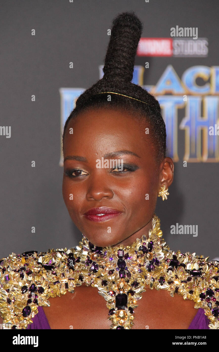 Lupita Nyong'o at the Premiere of Marvel Studios' "Black Panther" held