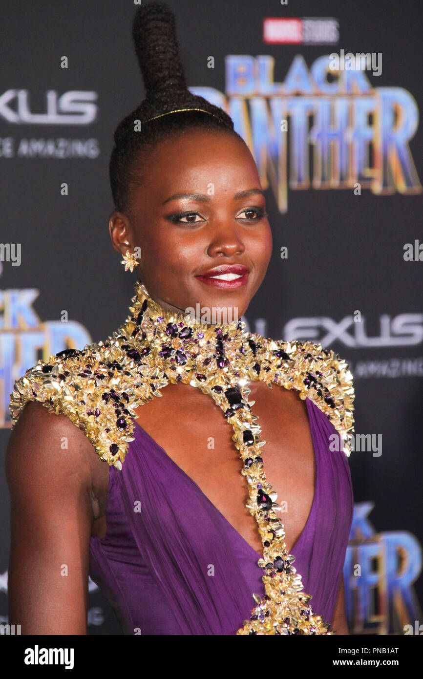 Lupita Nyong'o at the Premiere of Marvel Studios' "Black Panther" held