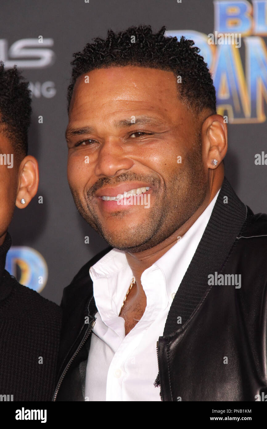 Anthony Anderson at the Premiere of Marvel Studios' 'Black Panther' held at the Dolby Theatre in Hollywood, CA, January 29, 2018. Photo by Joseph Martinez / PictureLux Stock Photo