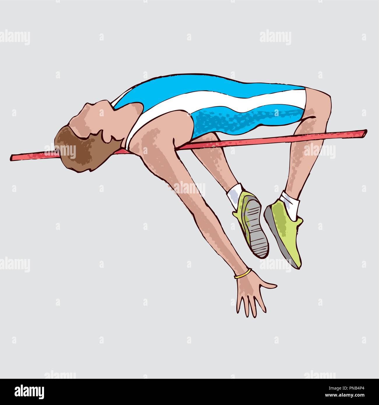 High jump athlete, hand drawing Stock Vector Image & Art - Alamy