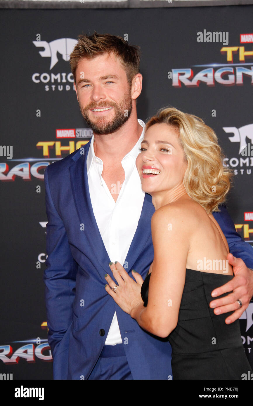 Chris Hemsworth, Elsa Pataky at the Premiere of Marvel Studios&rsquo; &ldquo;Thor