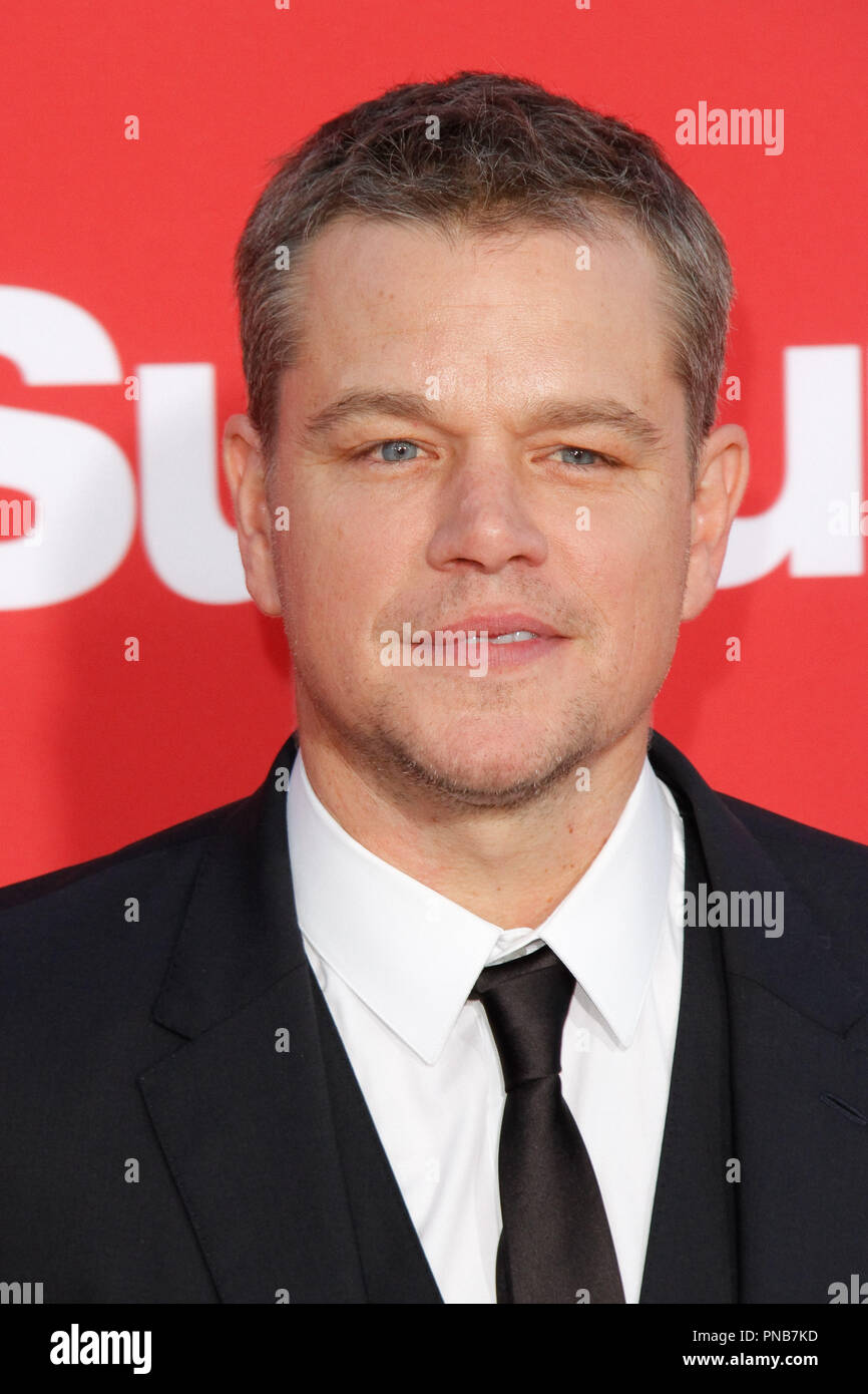 Matt Damon at the Premiere of Paramount Pictures' 