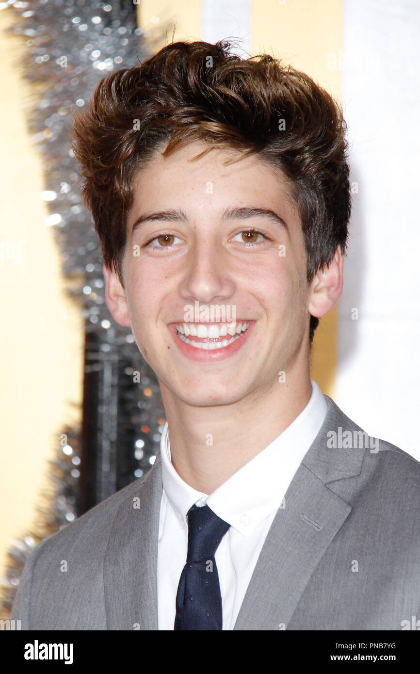 Milo Manheim at the Premiere of STX Films' "A Bad Moms Christmas" held