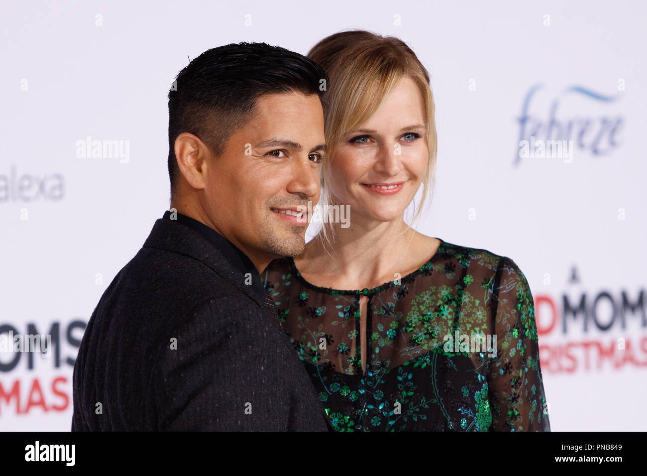 Jay Hernandez, Daniella Deutscher at the Premiere of STX Films' 'A Bad Moms Christmas' held at the Regency Village Theater in Westwood, CA, October 30, 2017. Photo by Joseph Martinez / PictureLux Stock Photo
