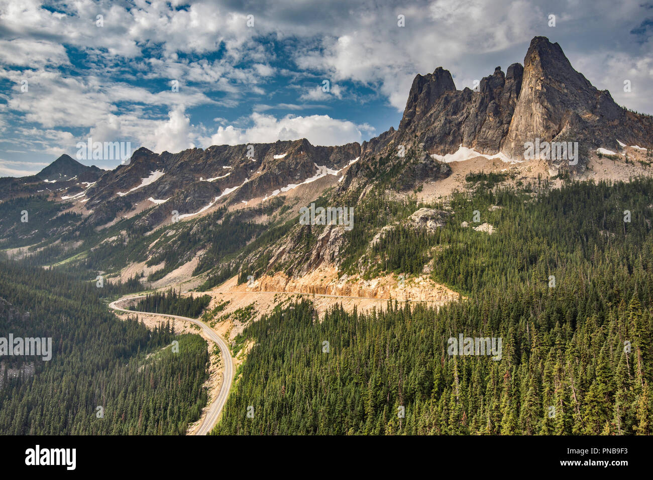 Liberty Bell Mountain, North Cascades Highway, view from Washington