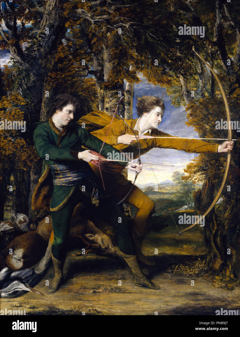 Colonel Acland And Lord Sydney The Archers Date Period 1769 Painting Oil On Canvas Height 236 Cm 92 9 In Width 180 Cm 70 8 In Author Joshua Reynolds Reynolds Sir Joshua Stock Photo Alamy
