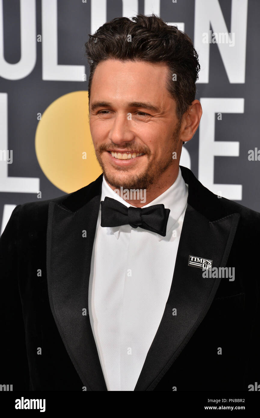 James Franco at the 75th Annual Golden Globe Awards at the Beverly