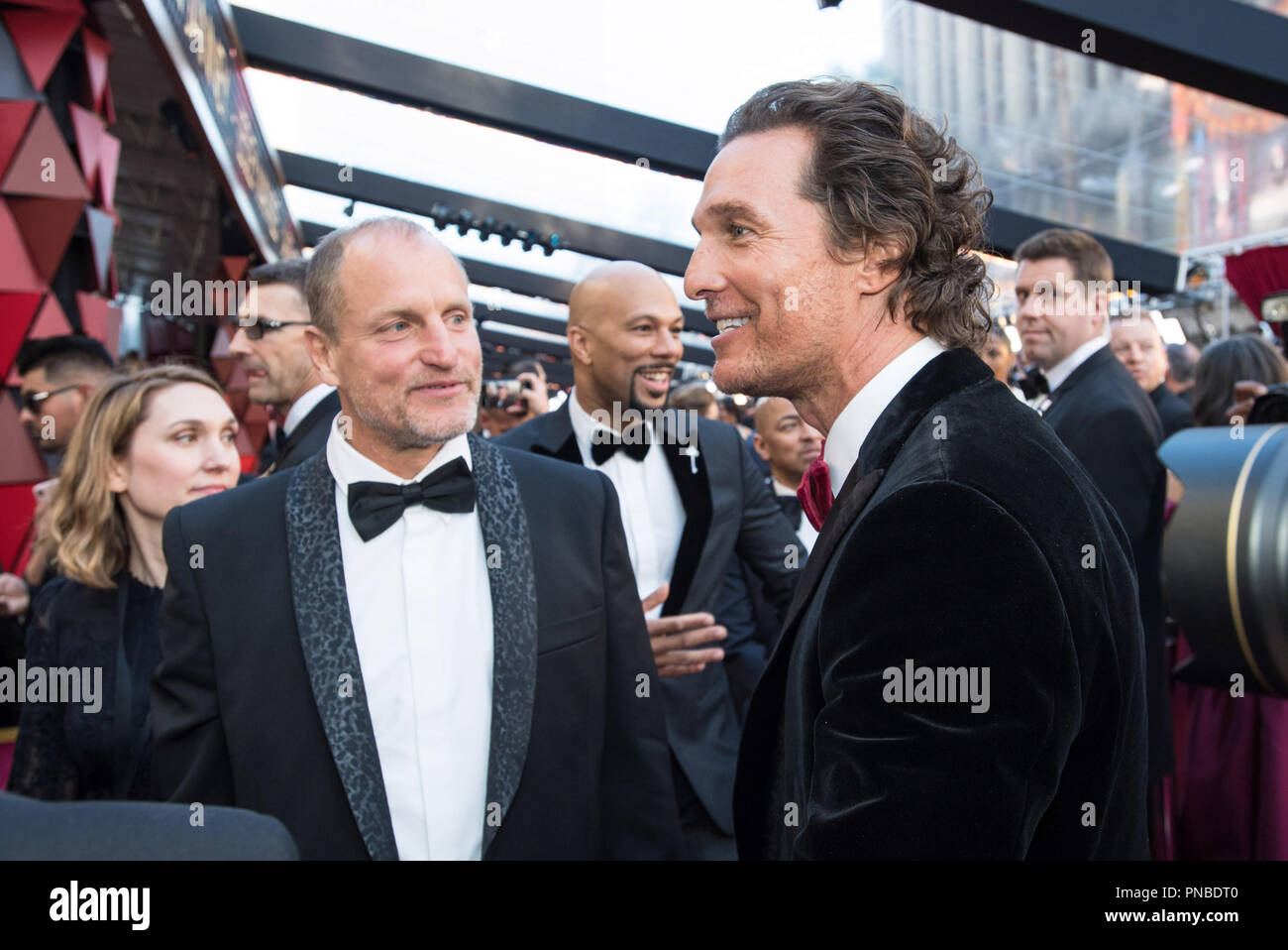 Woody Harrelson, Oscar® nominee, and Matthew McConaughey arrive on the