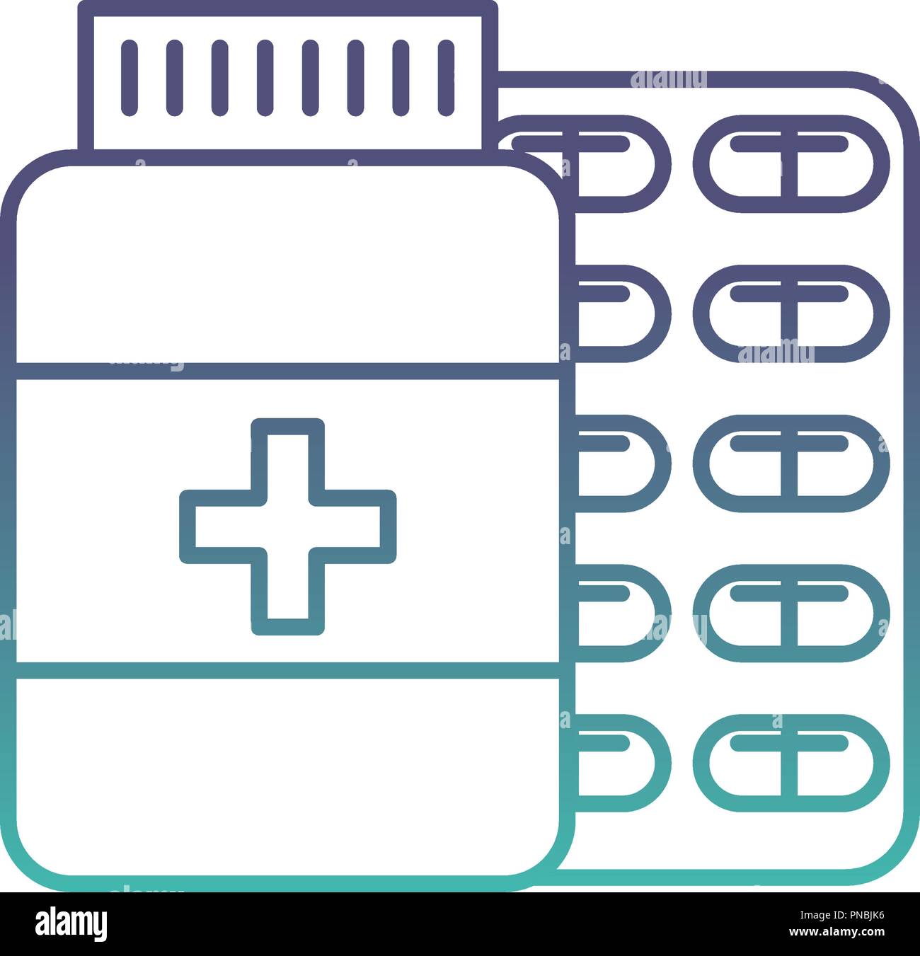 medicine bottle pills and packaging capsule pharmacy Stock Vector Image