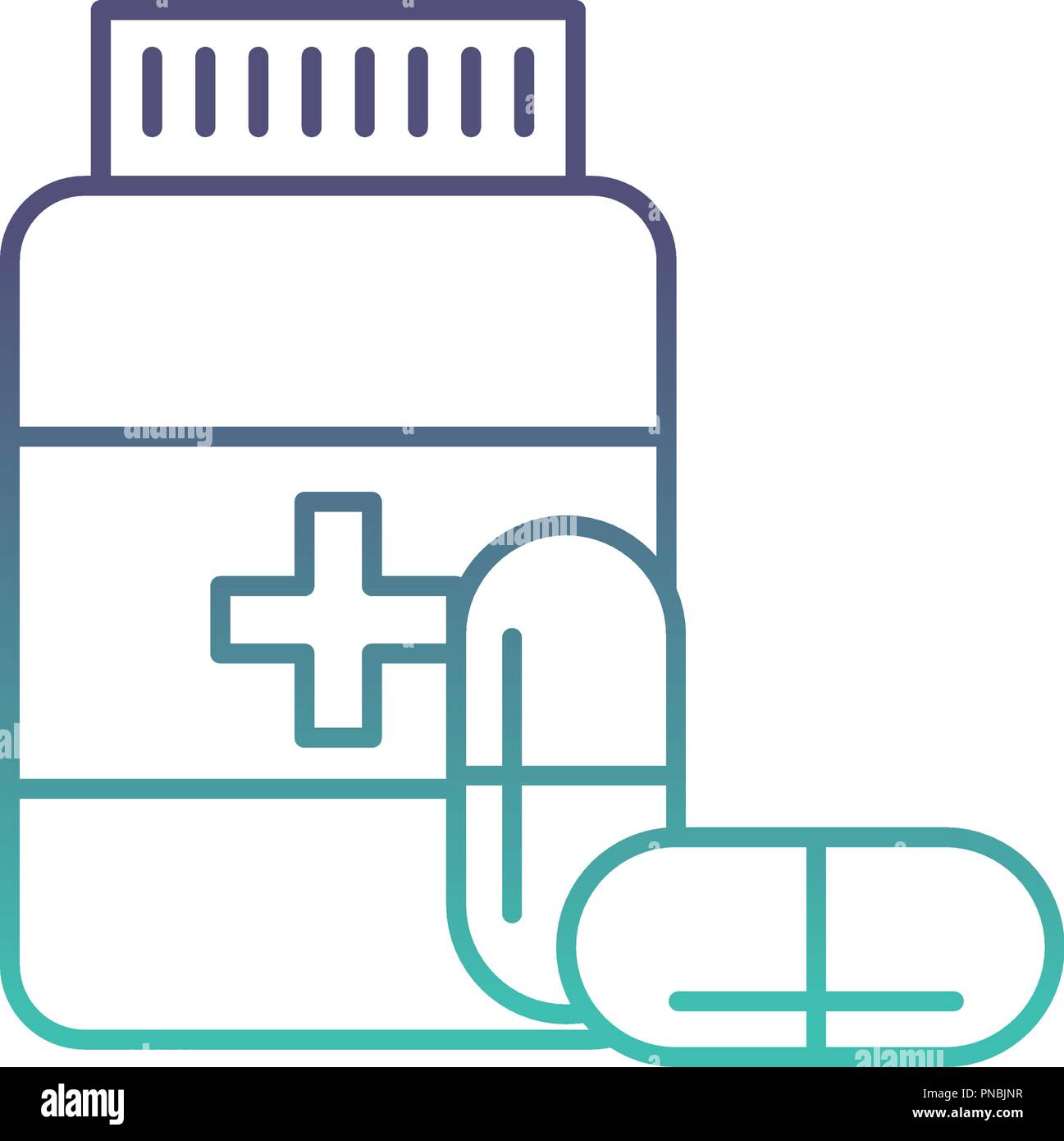 bottle capsule pharmacy medical prescription Stock Vector Image & Art