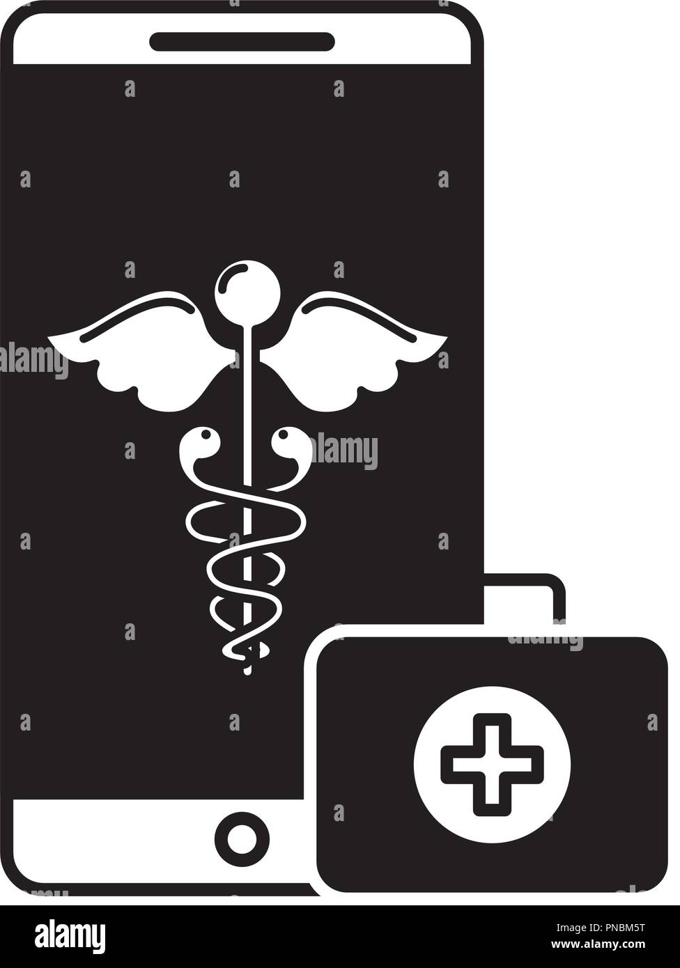 smartphone caduceus medical first aid app Stock Vector Image & Art Alamy