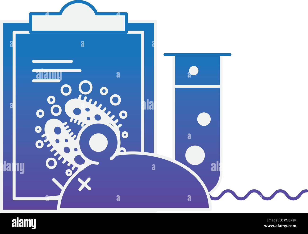 laboratory rat clipboard analysis experiment test tube Stock Vector