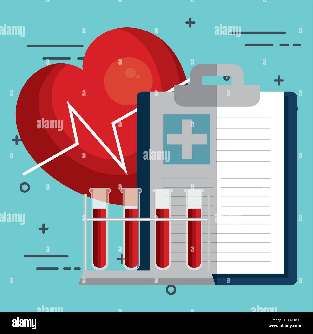 clipboard order with medical healthcare icons Stock Vector Image & Art ...