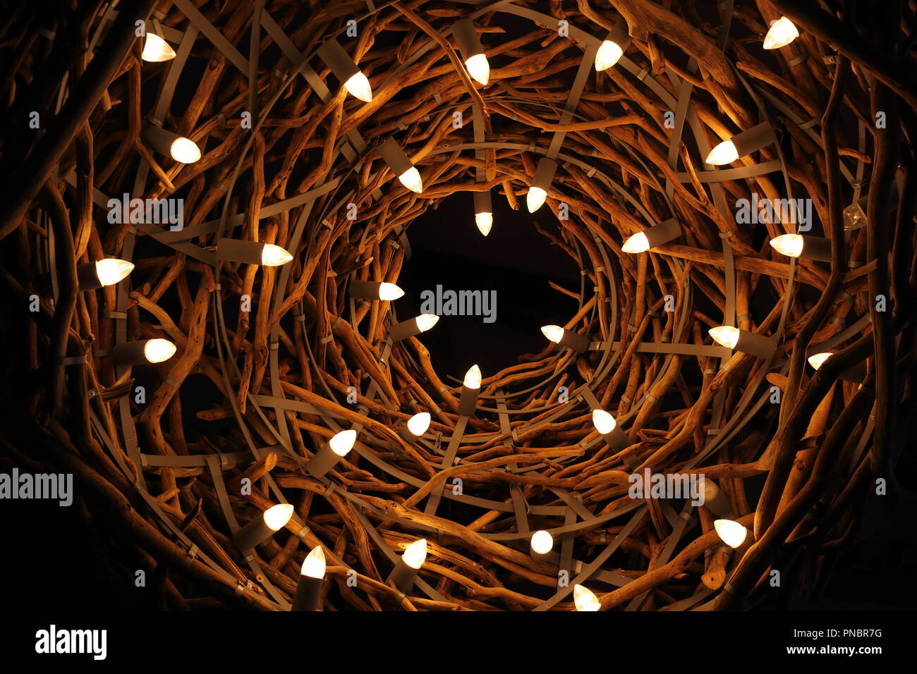 Ring of Lights Stock Photo Alamy