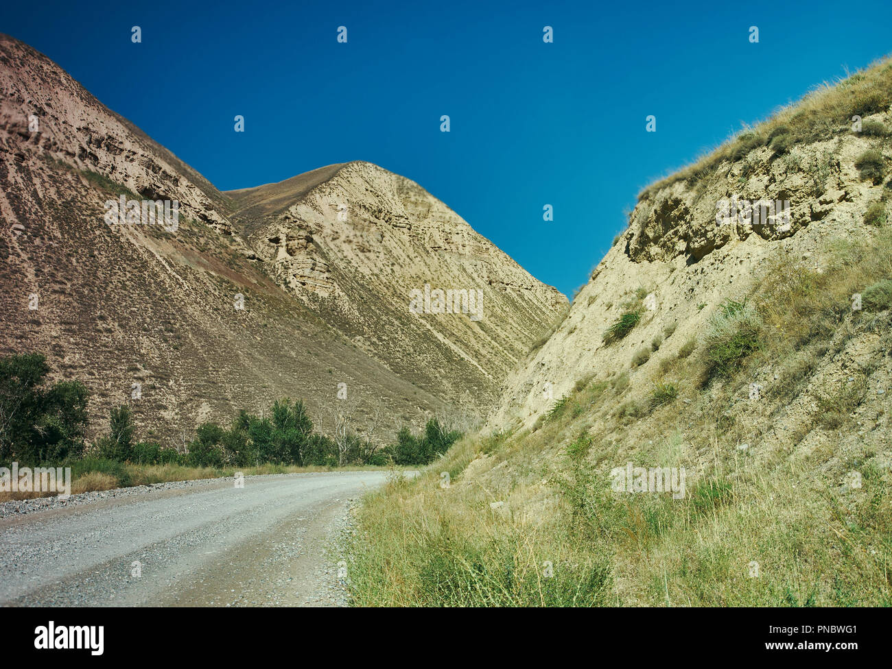 Mountain plateau district of Jalal-Abad Region in western Kyrgyzstan