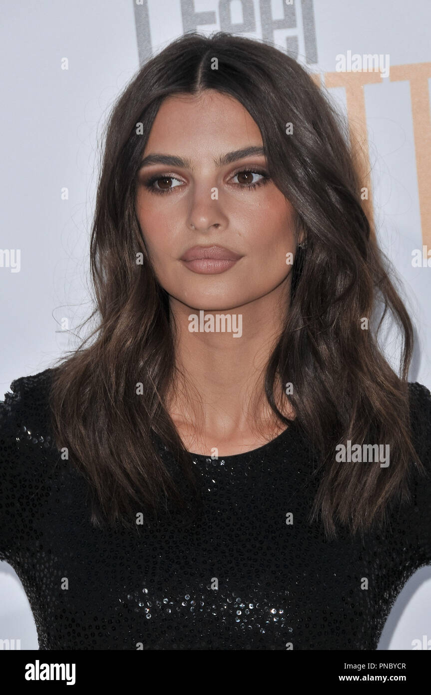 Emily Ratajkowski at the 'I Feel Pretty' Los Angeles Premiere held at the Westwood Village Theater in Westwood, CA on Tuesday, April 17, 2018.  Photo by PRPP / PictureLux  File Reference # 33578 024PRPP01  For Editorial Use Only -  All Rights Reserved Stock Photo
