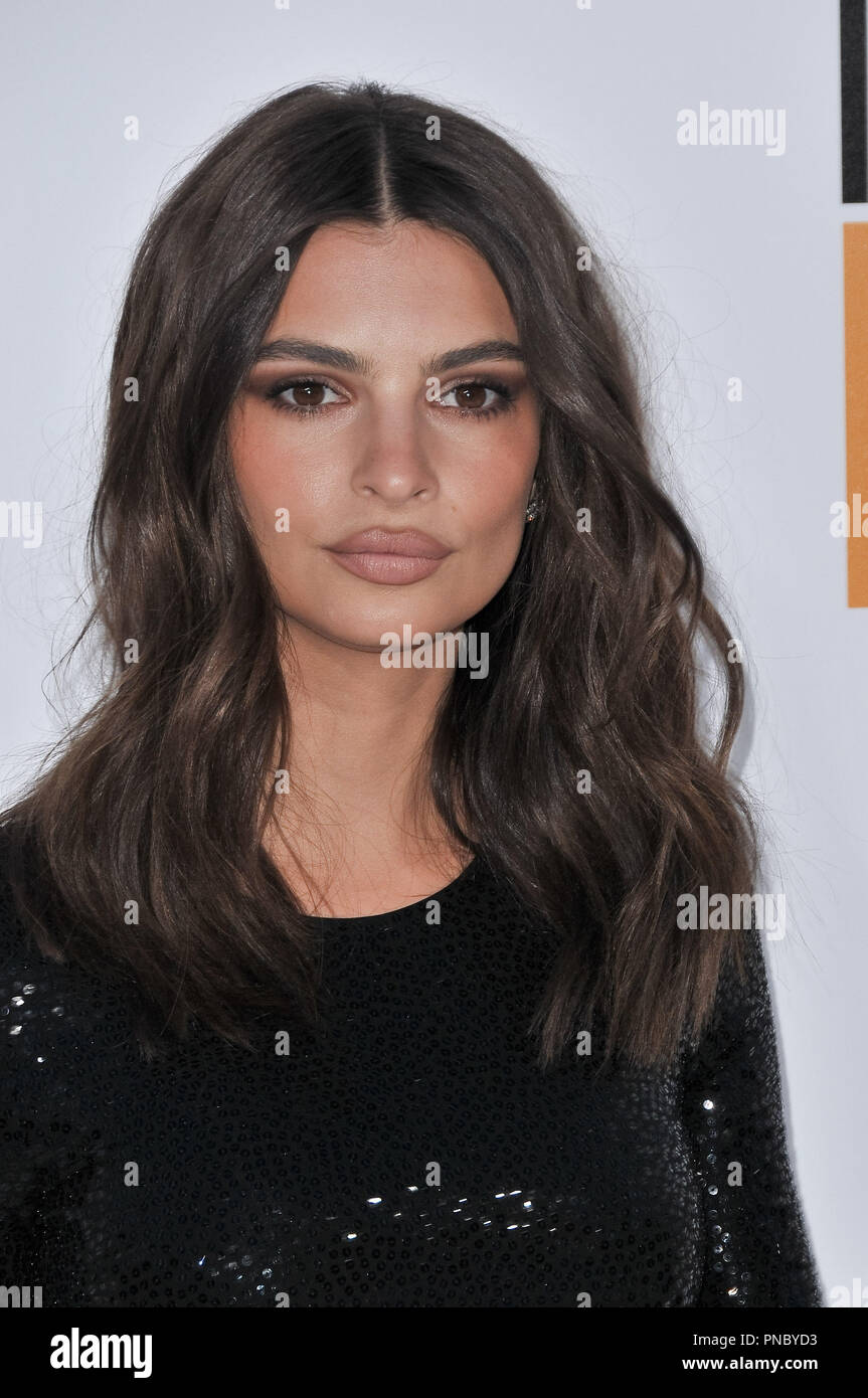 Emily Ratajkowski at the 'I Feel Pretty' Los Angeles Premiere held at the Westwood Village Theater in Westwood, CA on Tuesday, April 17, 2018.  Photo by PRPP / PictureLux  File Reference # 33578 027PRPP01  For Editorial Use Only -  All Rights Reserved Stock Photo