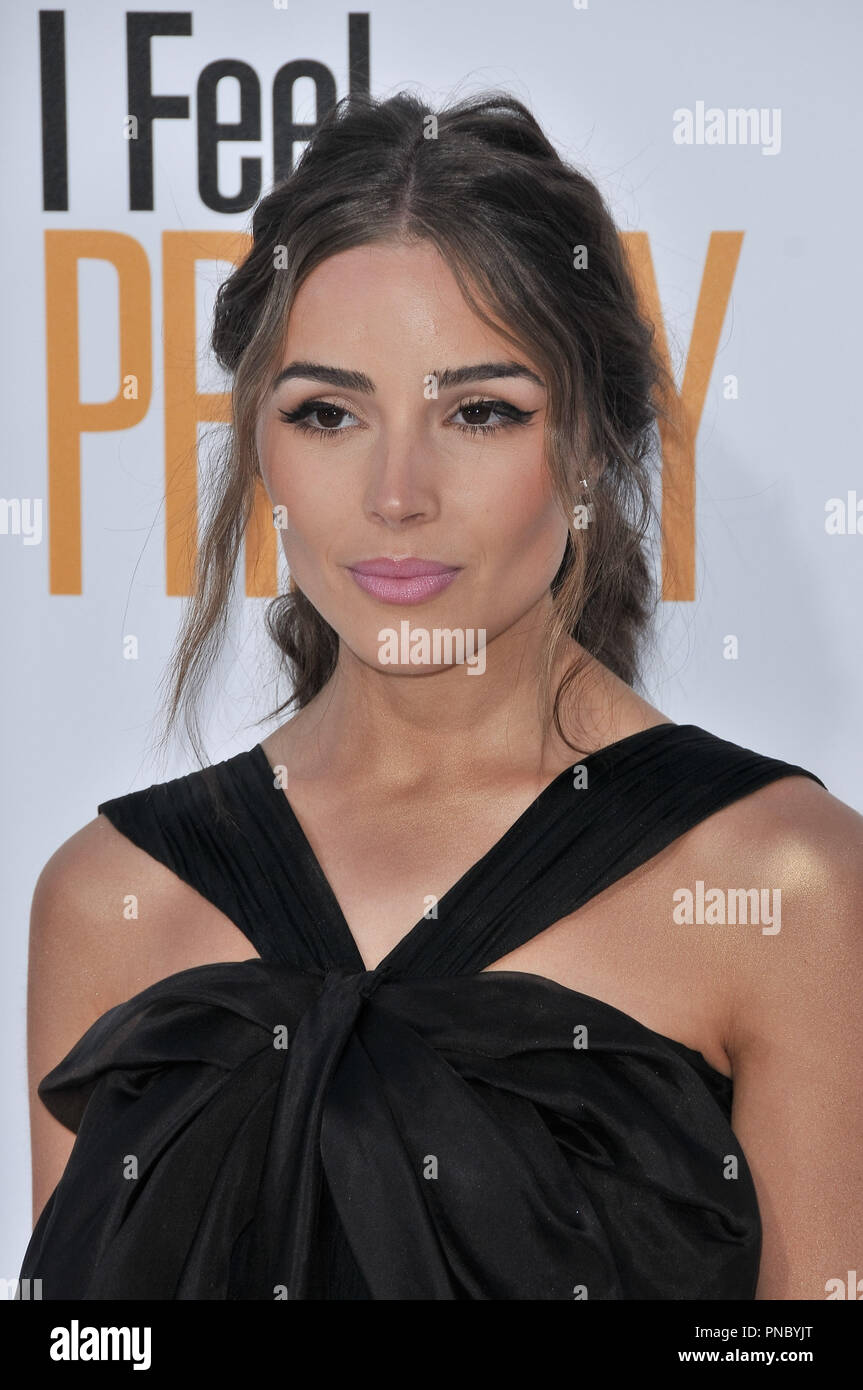 Olivia Culpo at the 'I Feel Pretty' Los Angeles Premiere held at the Westwood Village Theater in Westwood, CA on Tuesday, April 17, 2018.  Photo by PRPP / PictureLux  File Reference # 33578 083PRPP01  For Editorial Use Only -  All Rights Reserved Stock Photo
