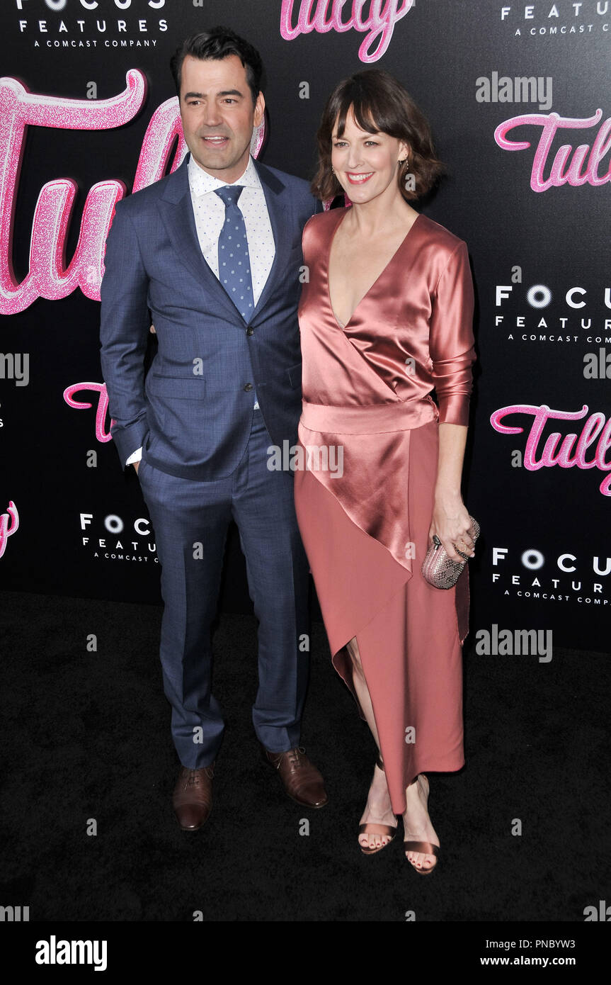 Ron Livingston, Rosemarie DeWitt at the 'Tully' Los Angeles Premiere held at the Regal Cinemas LA Live in Los Angeles, CA on Wednesday, April 18, 2018. Photo by PRPP / PictureLux  File Reference # 33580 047PRPP01  For Editorial Use Only -  All Rights Reserved Stock Photo