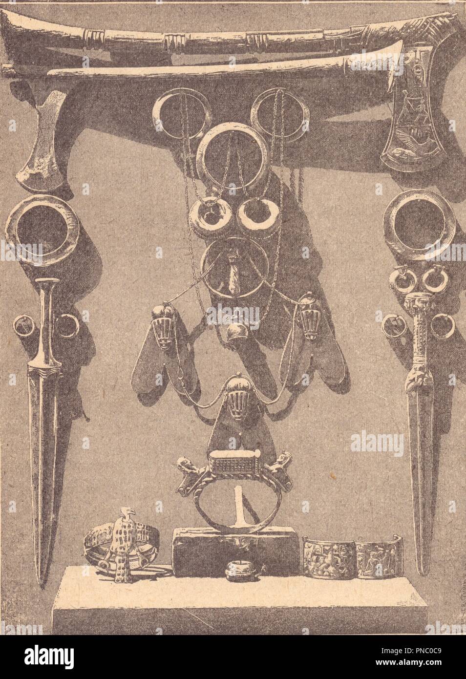 armes et bijoux égyptiens Stock Photo