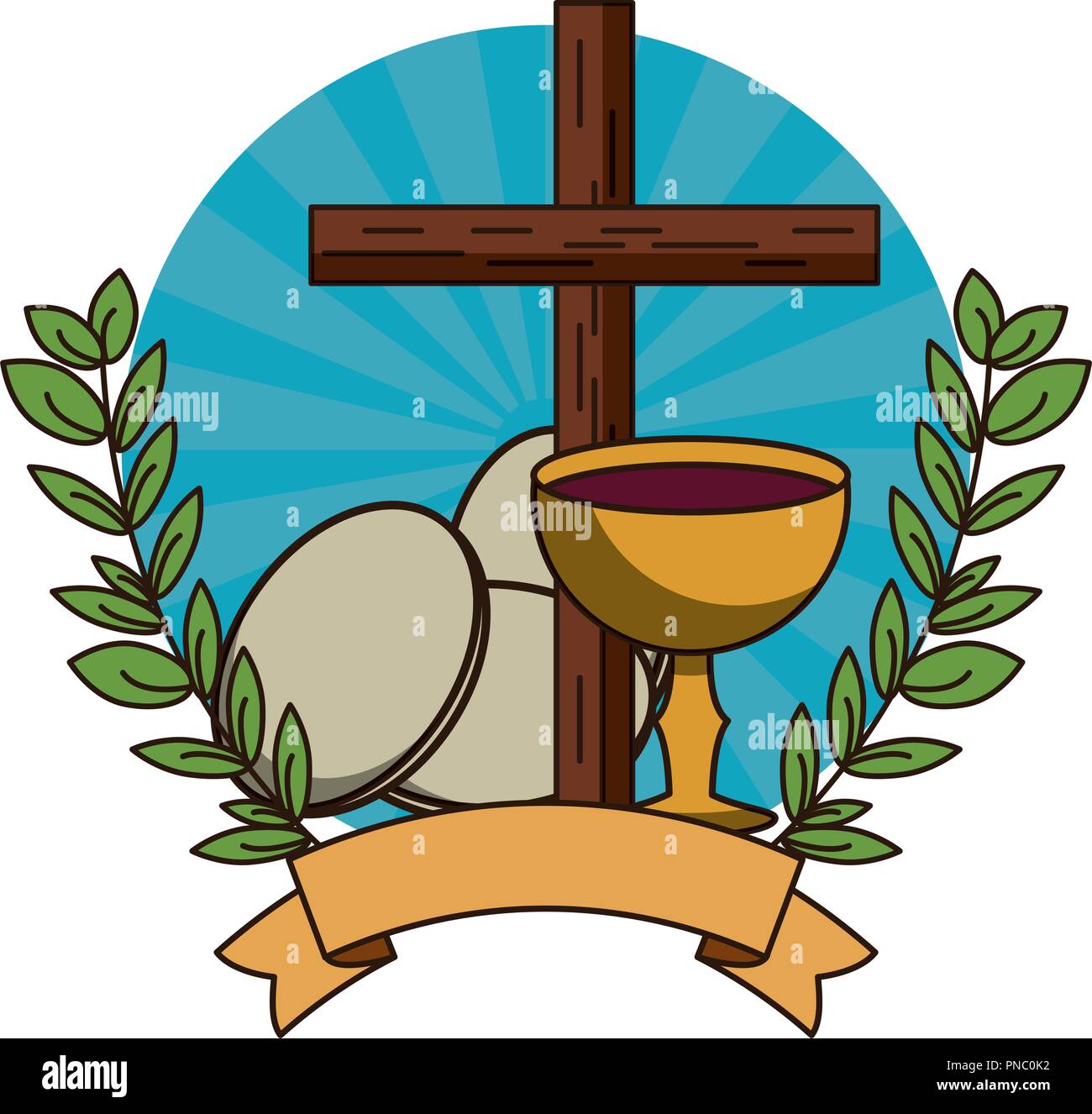 Christian Wooden Cross Symbol Stock Vector Image Art Alamy