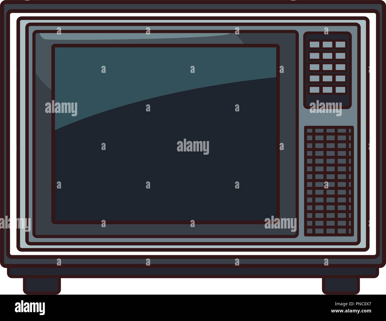 Old TV isolated Stock Vector Image & Art - Alamy