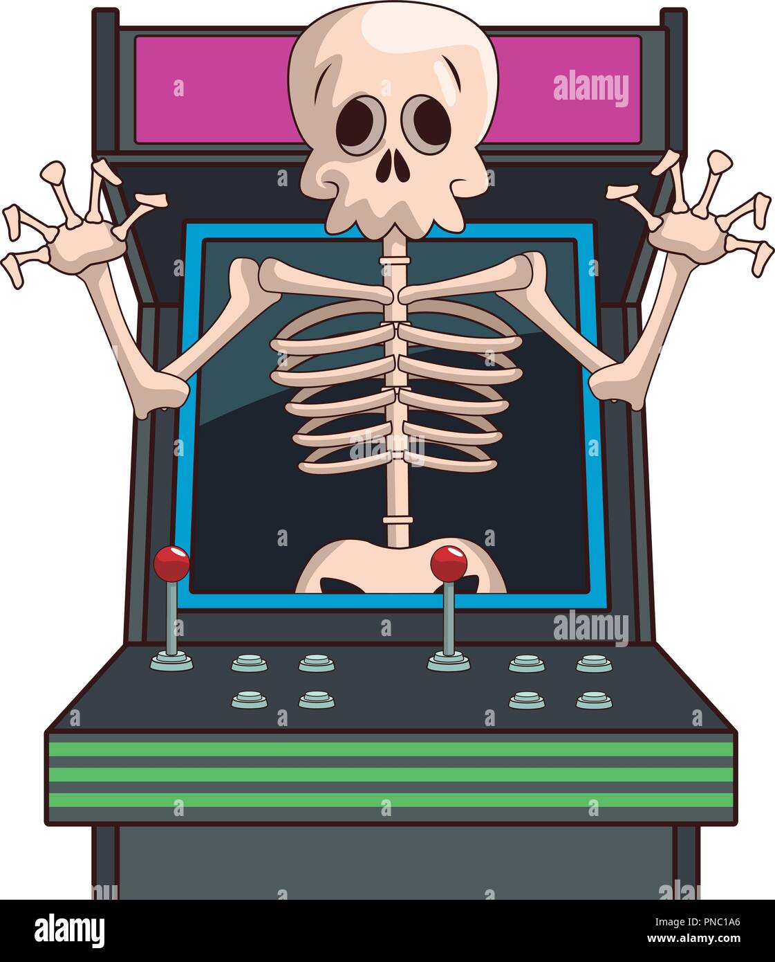 Skull videogame cartoon Stock Vector Image & Art - Alamy