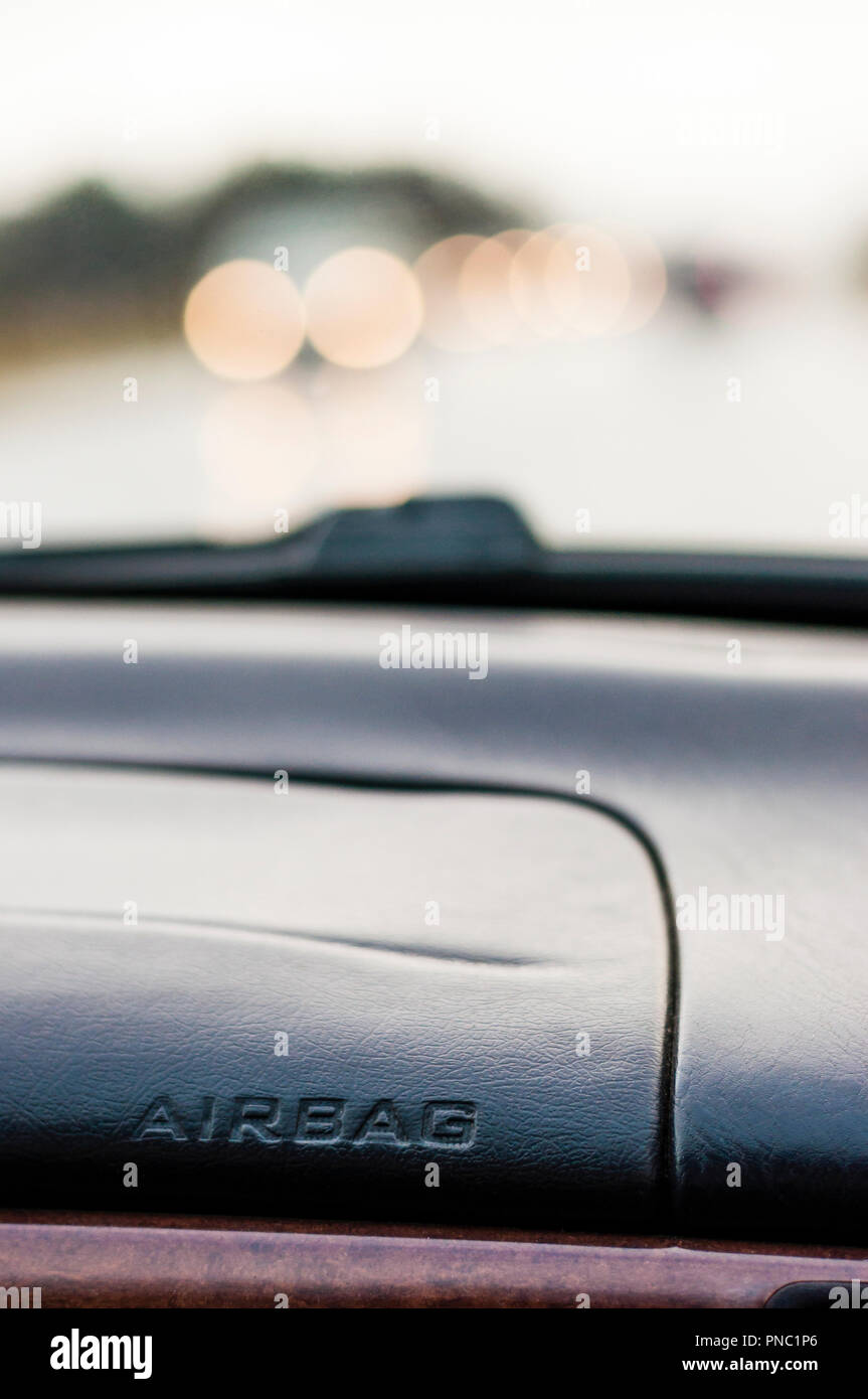 An air bag is a safety feature designed to protect passengers in a head