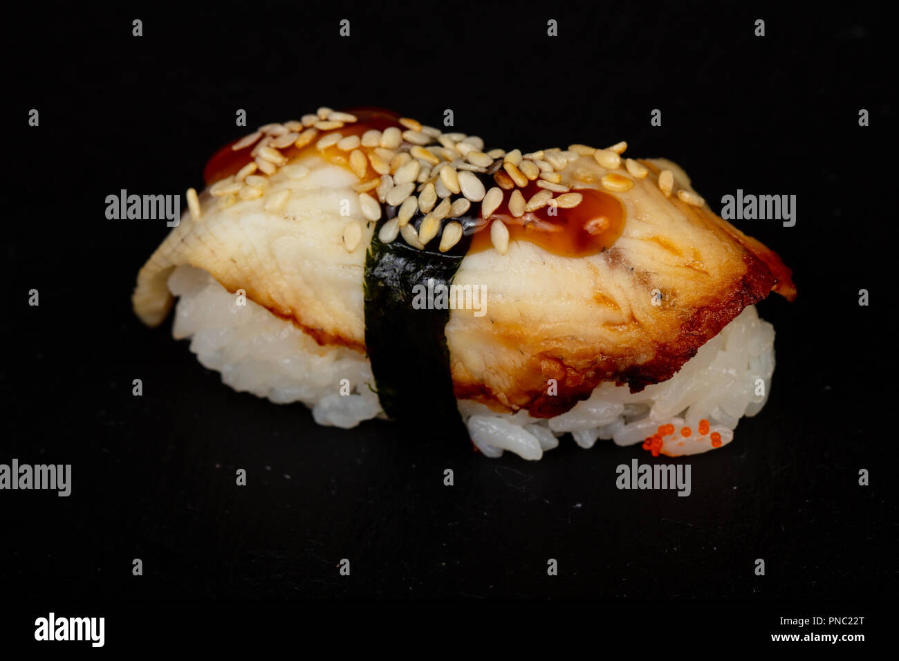 Japanese cold sushi with eel Stock Photo Alamy